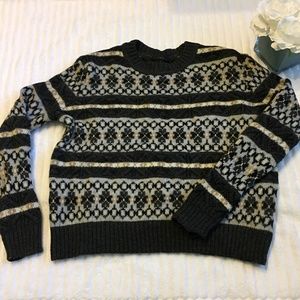 WOMENS JCREW 100% LAMBSWOOL SWEATER MULTI-COLOR XS